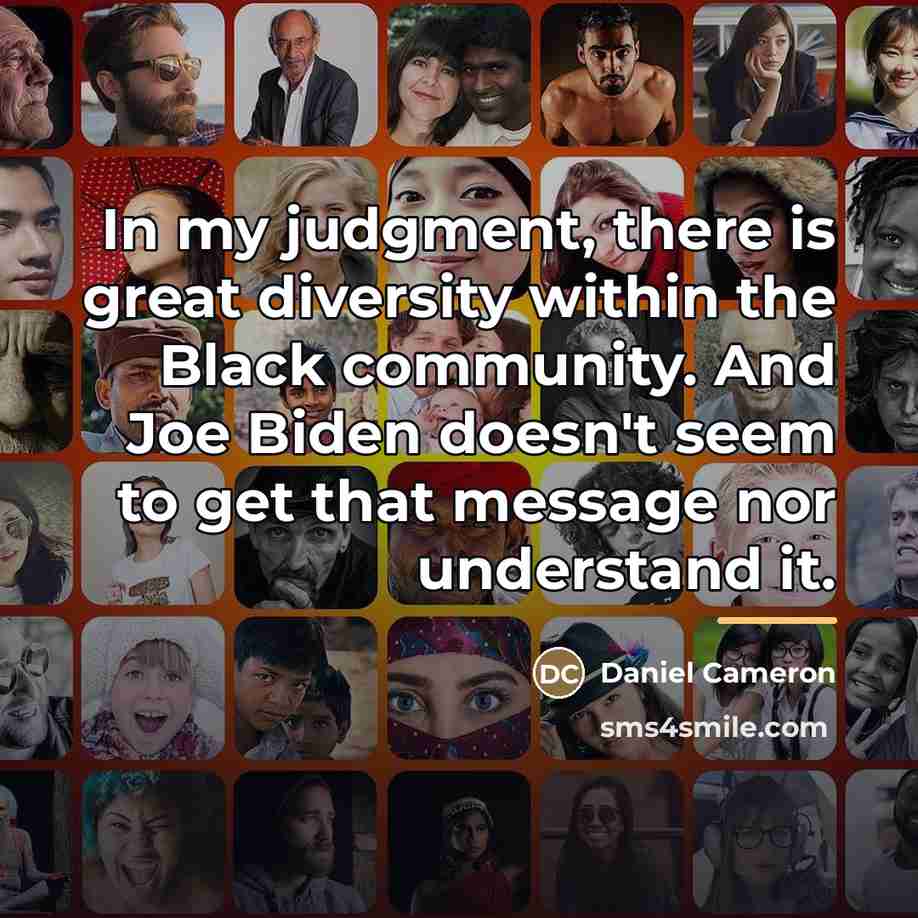“In my judgment, there is great diversity within the Black…” quote by Daniel Cameron