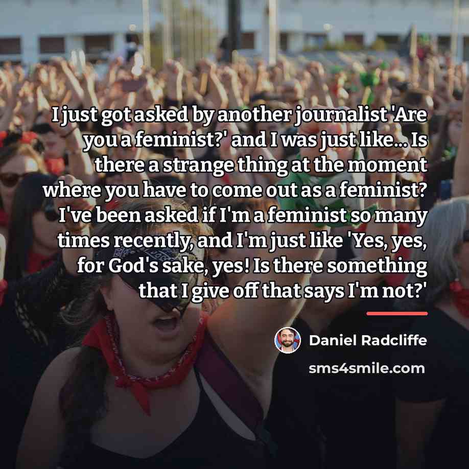“I just got asked by another journalist 'Are you a…” quote by Daniel Radcliffe