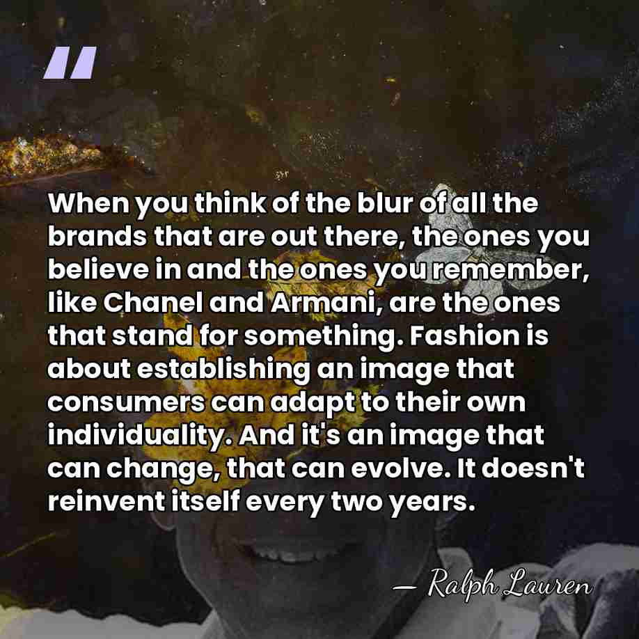 When you think of the blur of all the brands that are&hellip; - Ralph Lauren
