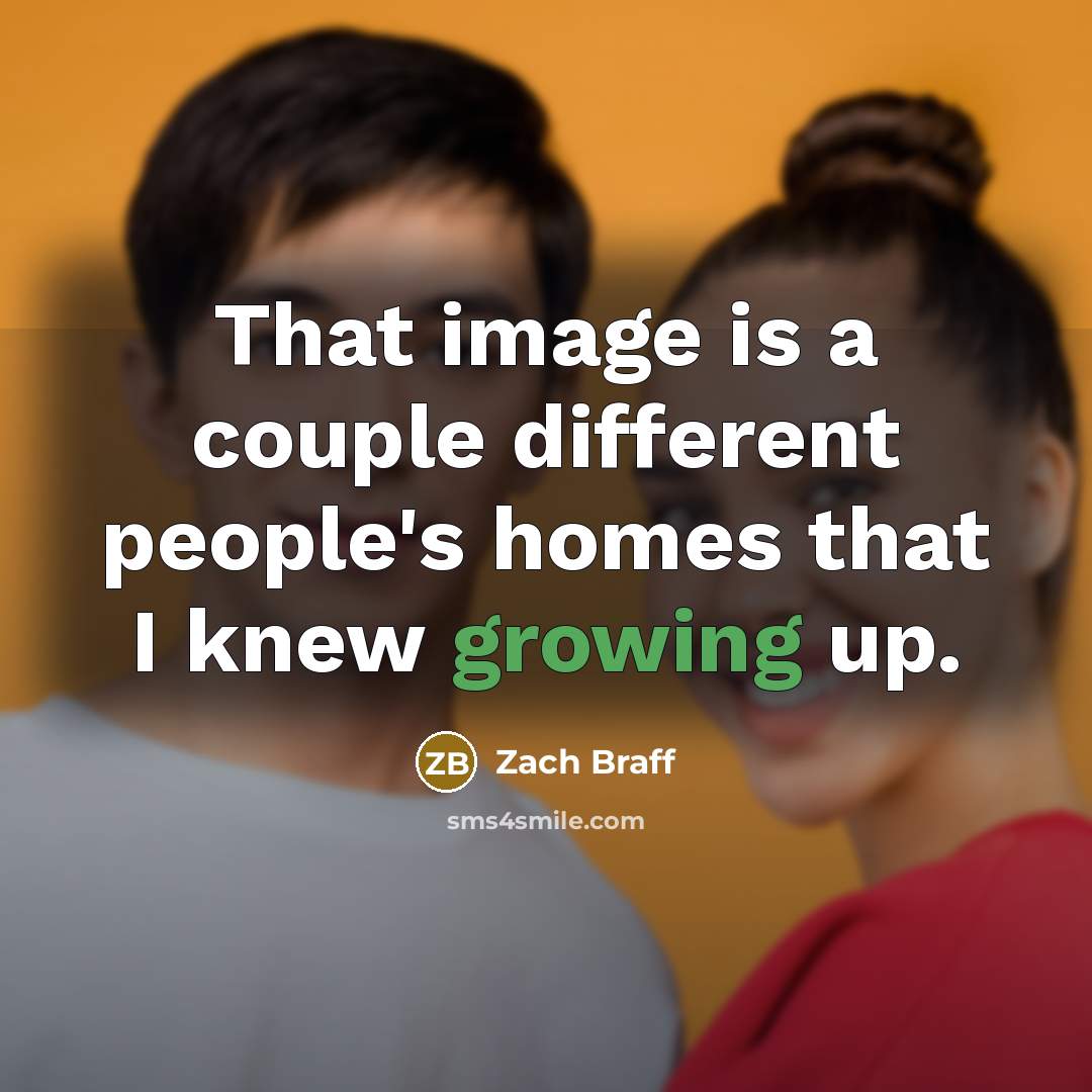 “That image is a couple different people's homes that I…” quote by Zach Braff