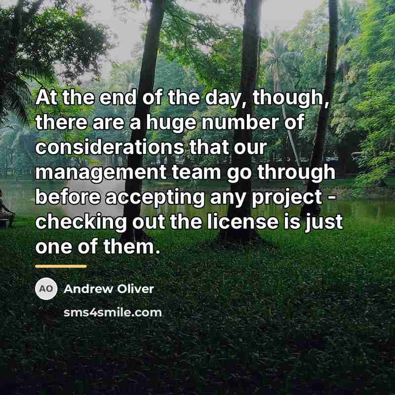 “At the end of the day, though, there are a…” quote by Andrew Oliver