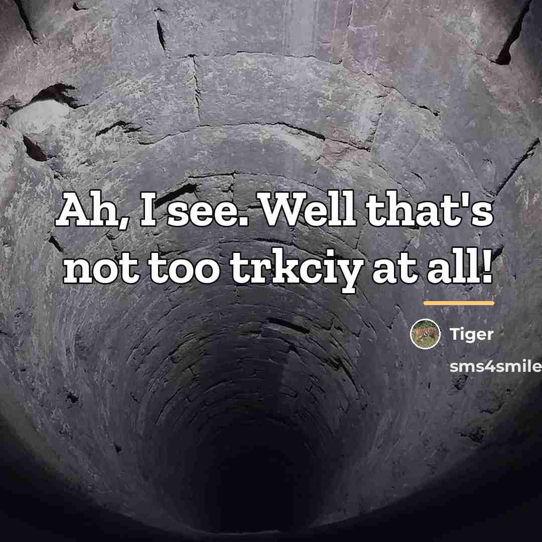 “Ah, I see. Well that's not too trkciy at all!…” quote by Tiger