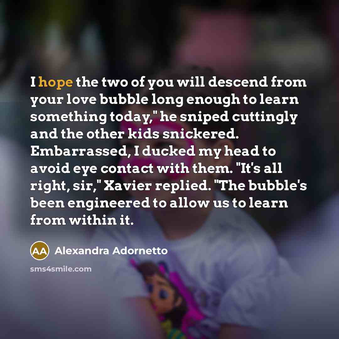 “I hope the two of you will descend from your…” quote by Alexandra Adornetto