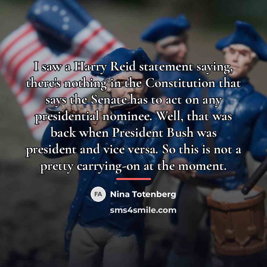 “I saw a Harry Reid statement saying, there's nothing in…” quote by Nina Totenberg
