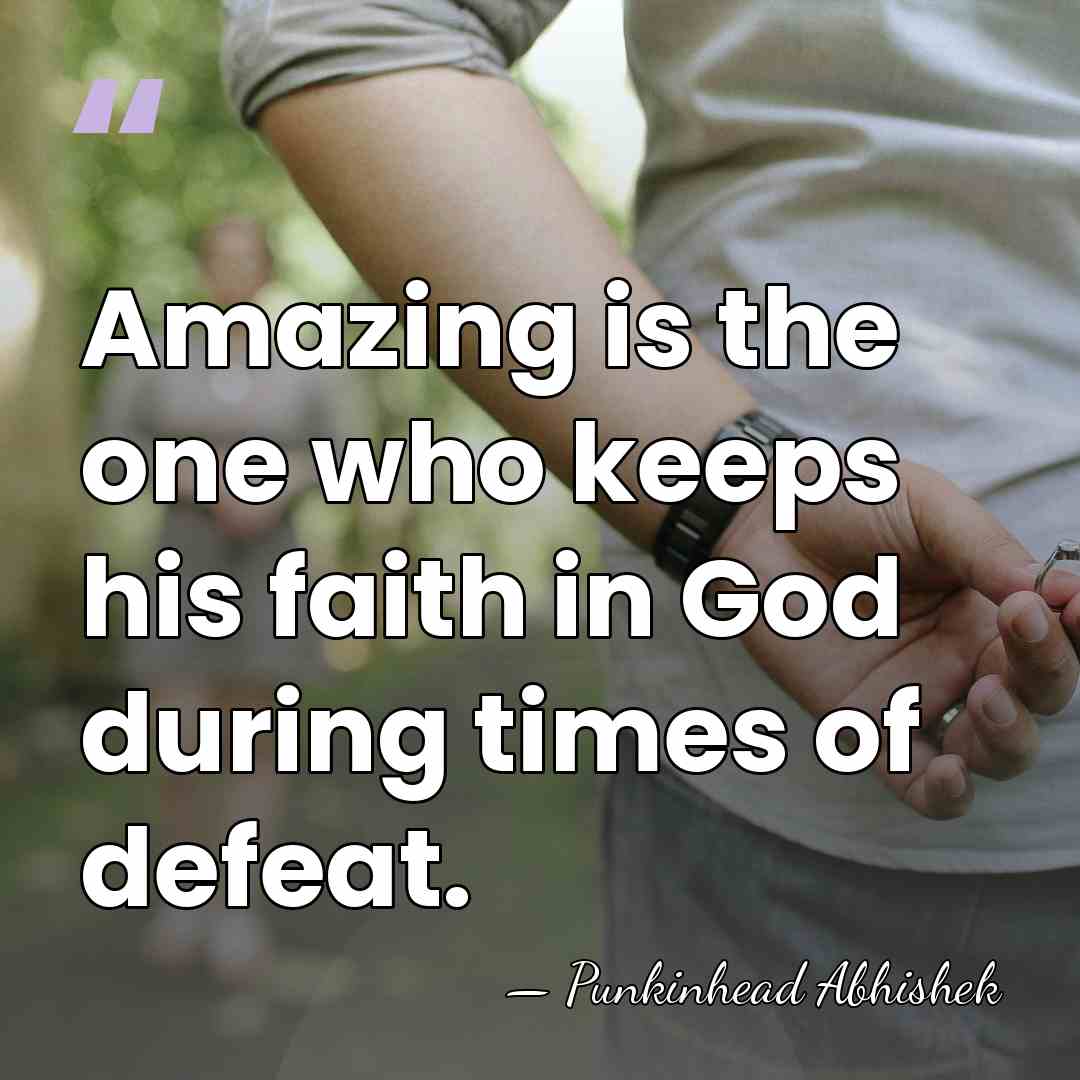 Amazing is the one who keeps his faith in God during times&hellip; - Punkinhead Abhishek