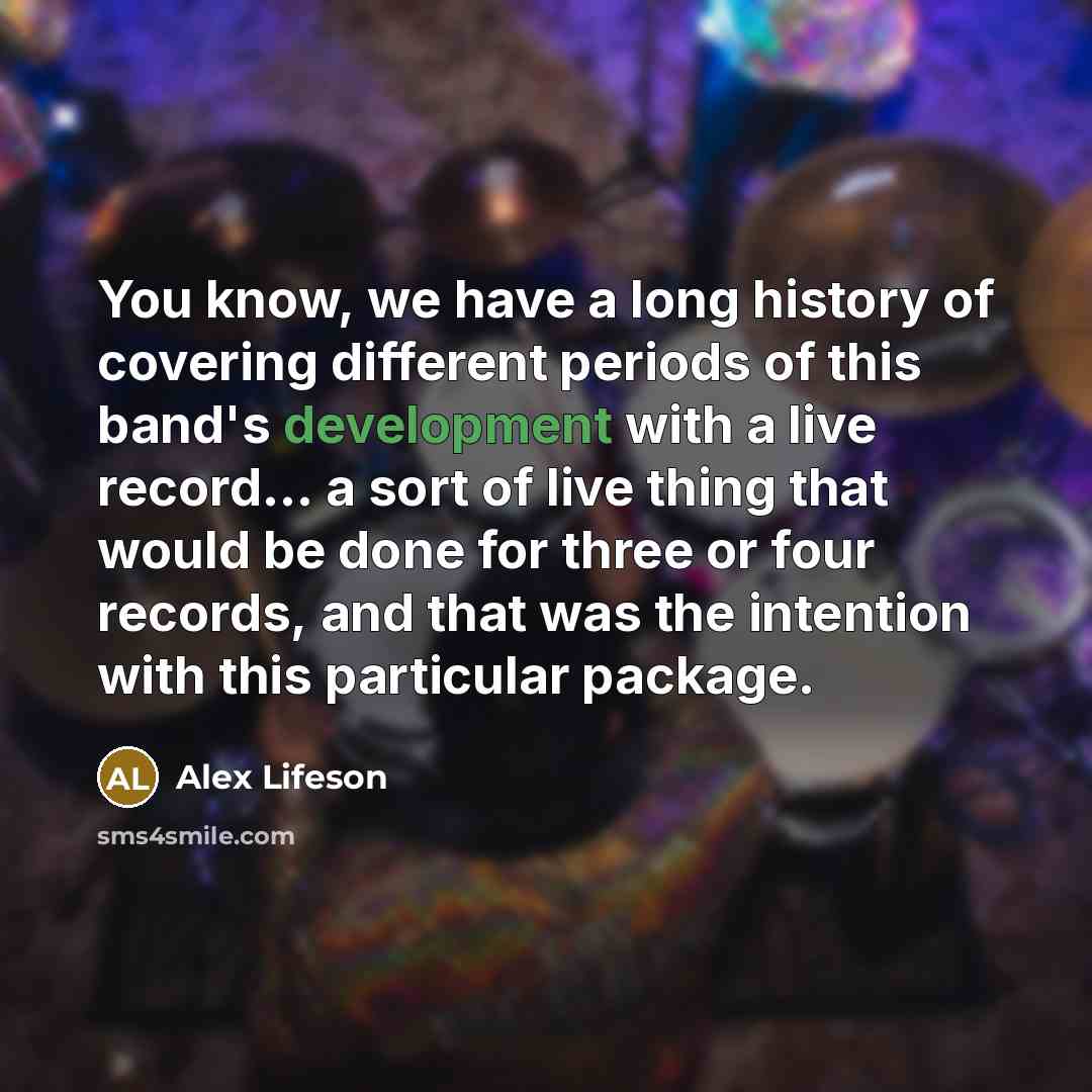 “You know, we have a long history of covering different…” quote by Alex Lifeson