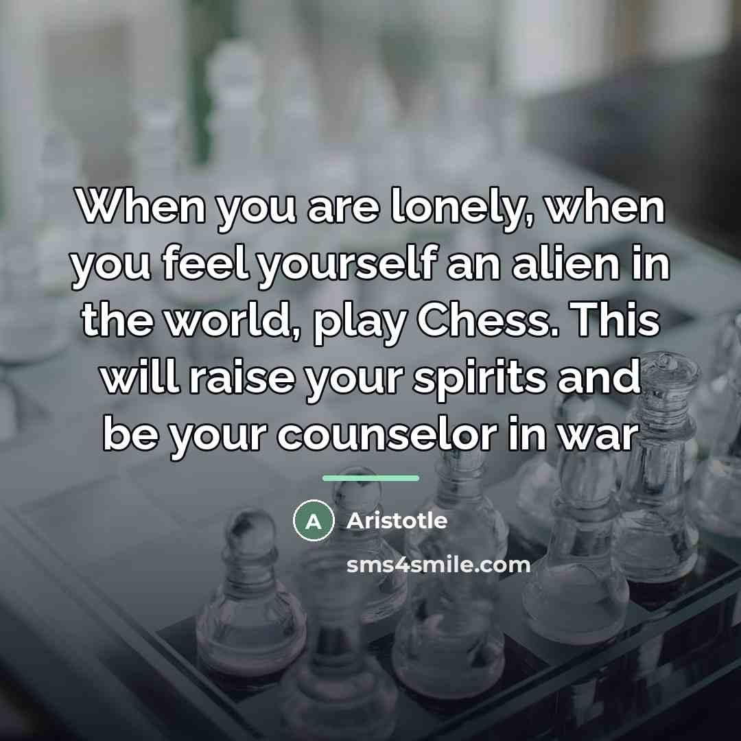 “When you are lonely, when you feel yourself an alien…” quote by Aristotle