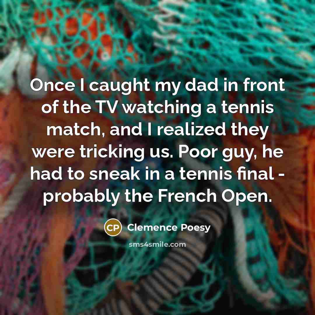 “Once I caught my dad in front of the TV…” quote by Clemence Poesy