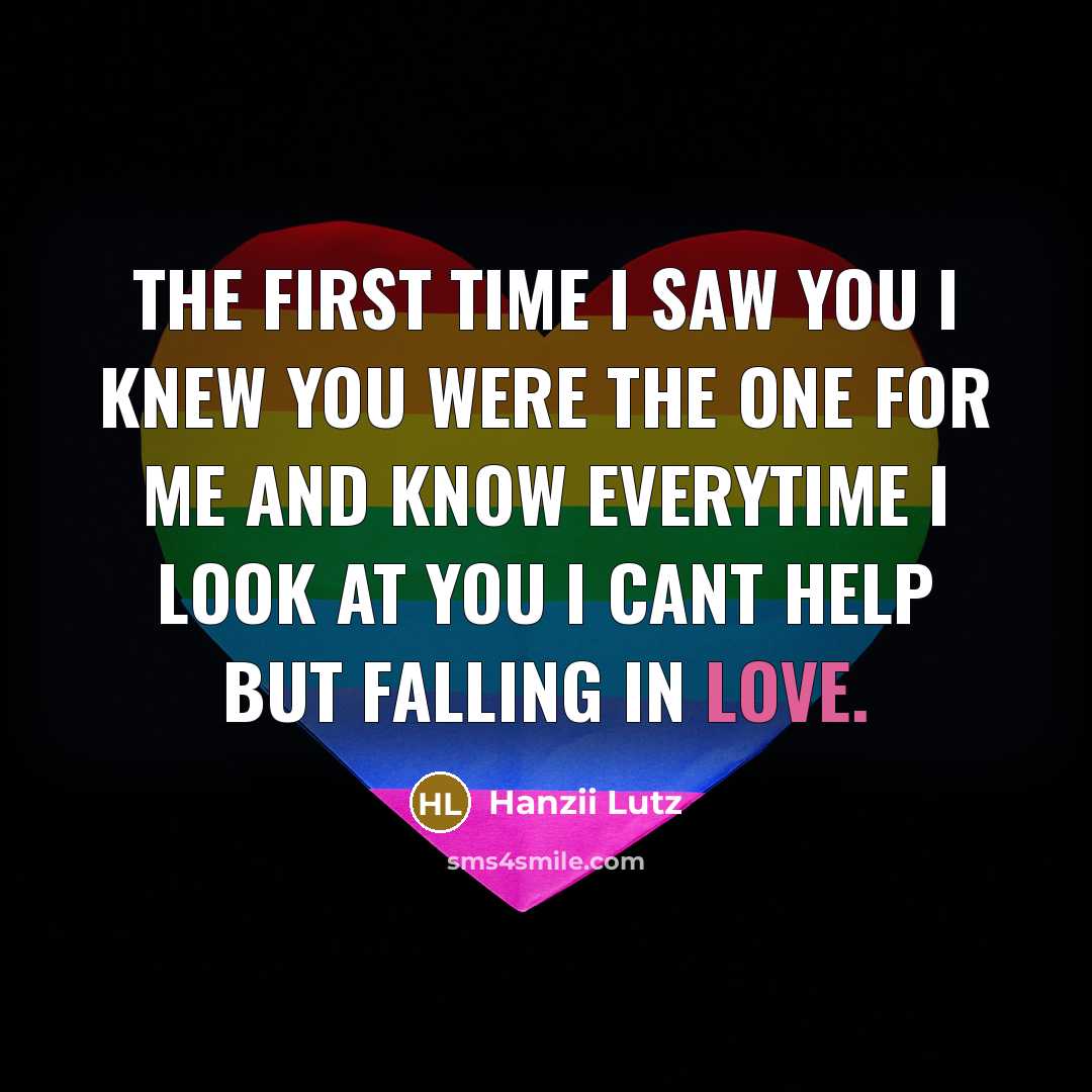 “The first time I saw you I knew you were…” quote by Hanzii Lutz