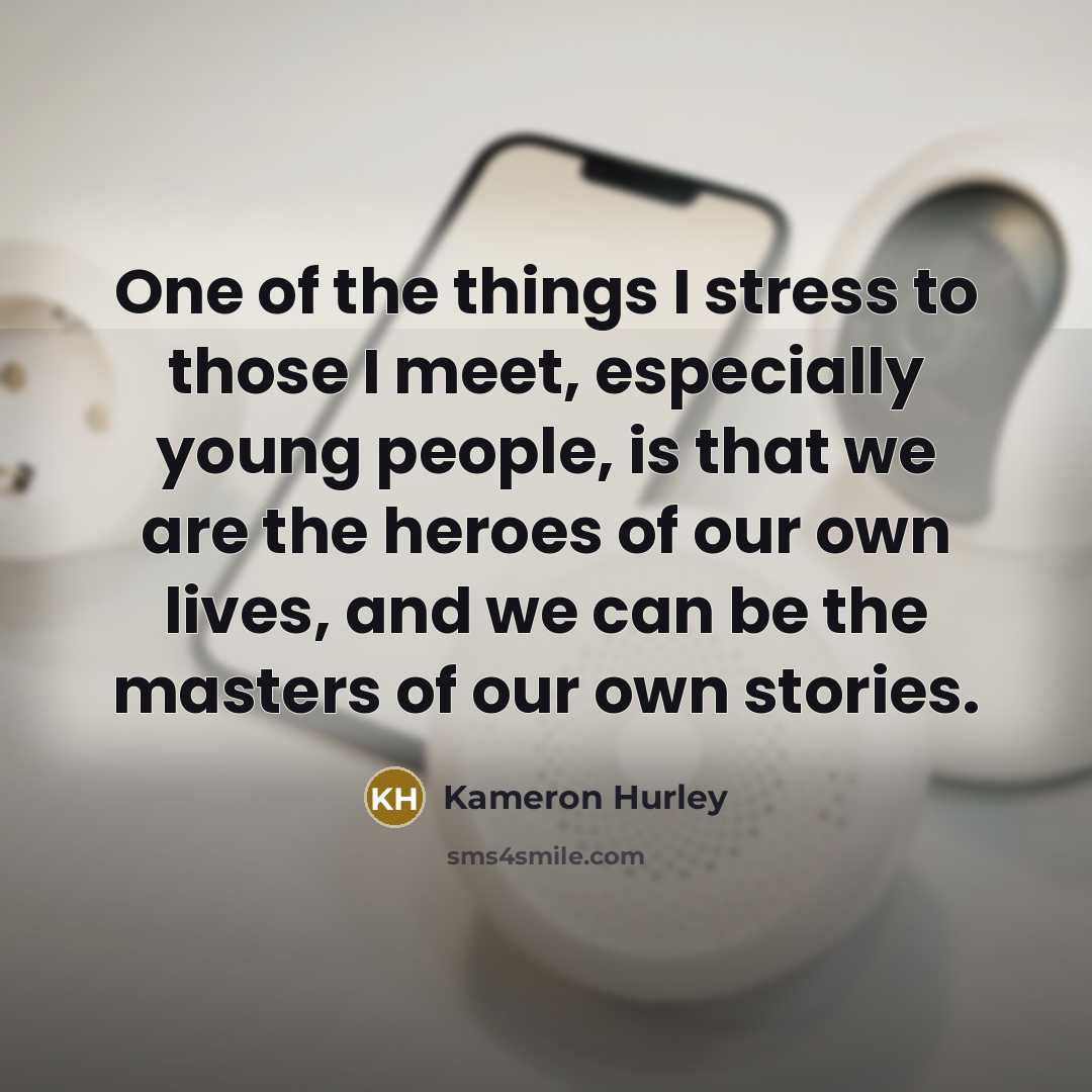“One of the things I stress to those I meet,…” quote by Kameron Hurley