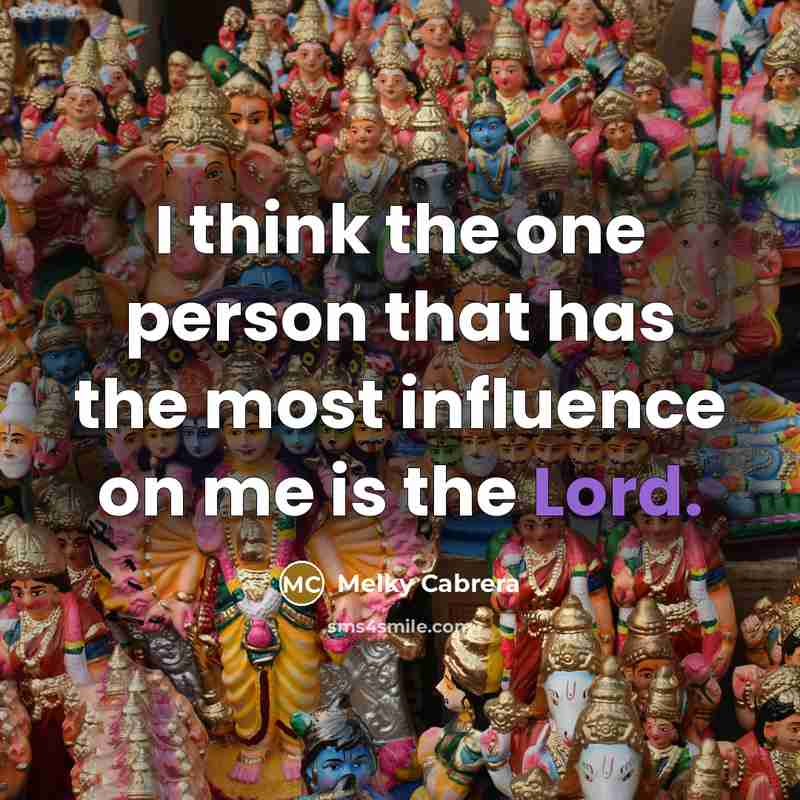 “I think the one person that has the most influence…” quote by Melky Cabrera