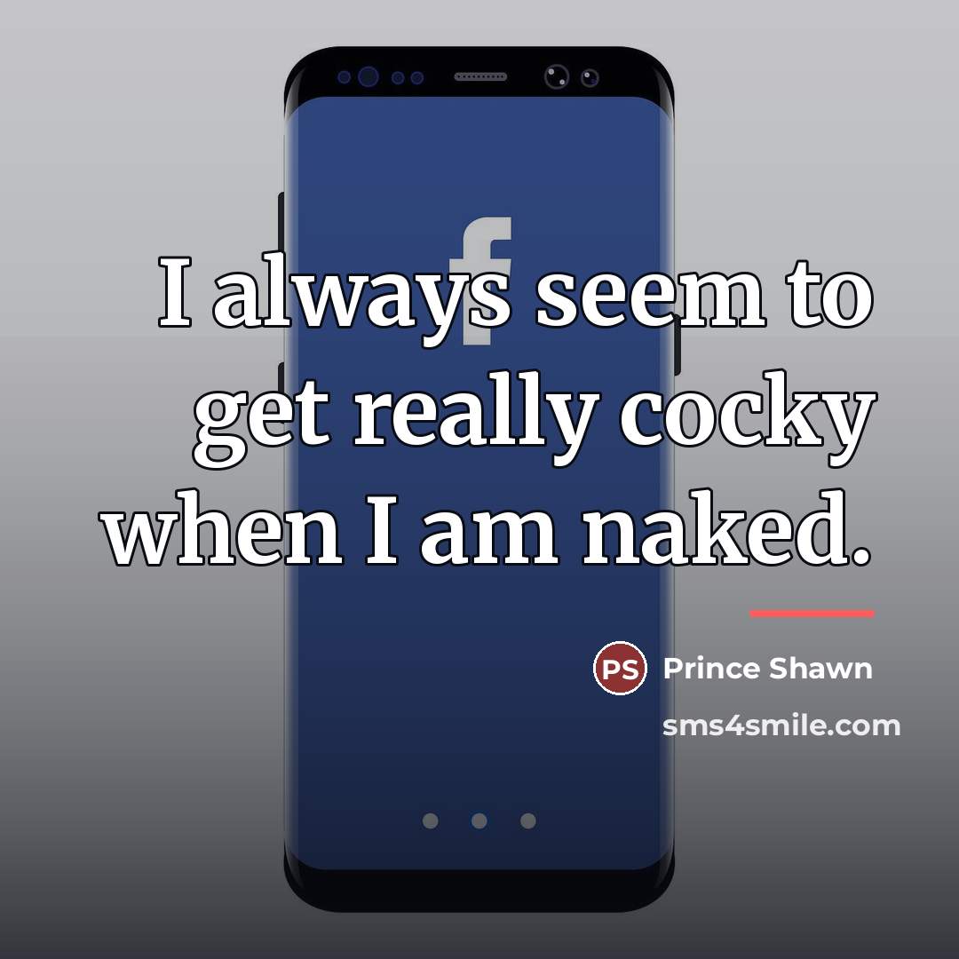 “I always seem to get really cocky when I am…” quote by Prince Shawn
