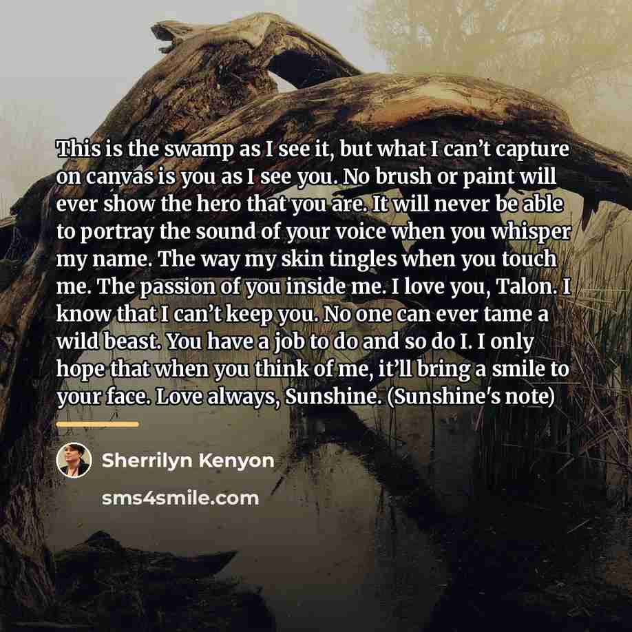 “This is the swamp as I see it, but what…” quote by Sherrilyn Kenyon