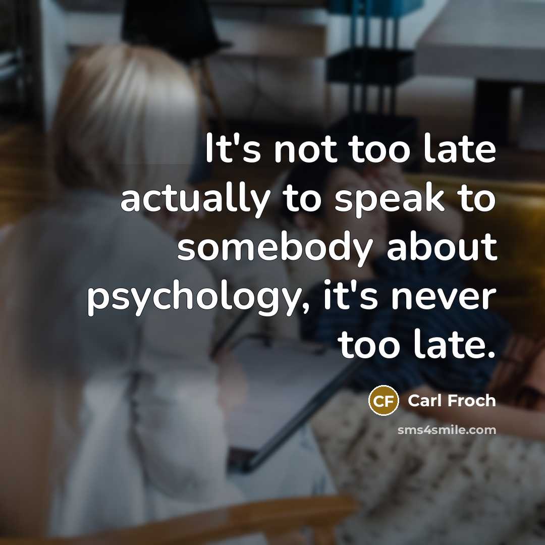 “It's not too late actually to speak to somebody about…” quote by Carl Froch