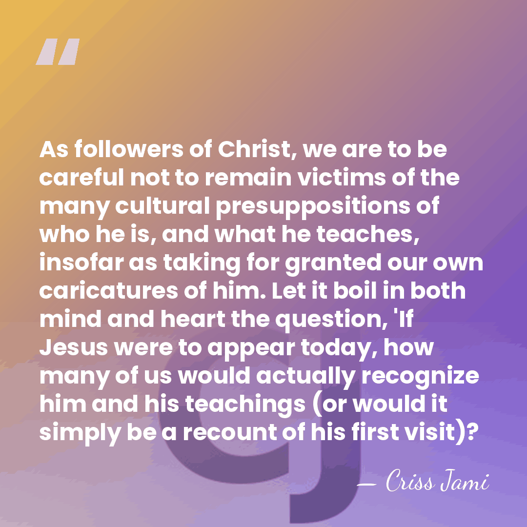 As followers of Christ, we are to be careful not to remain&hellip; - Criss Jami