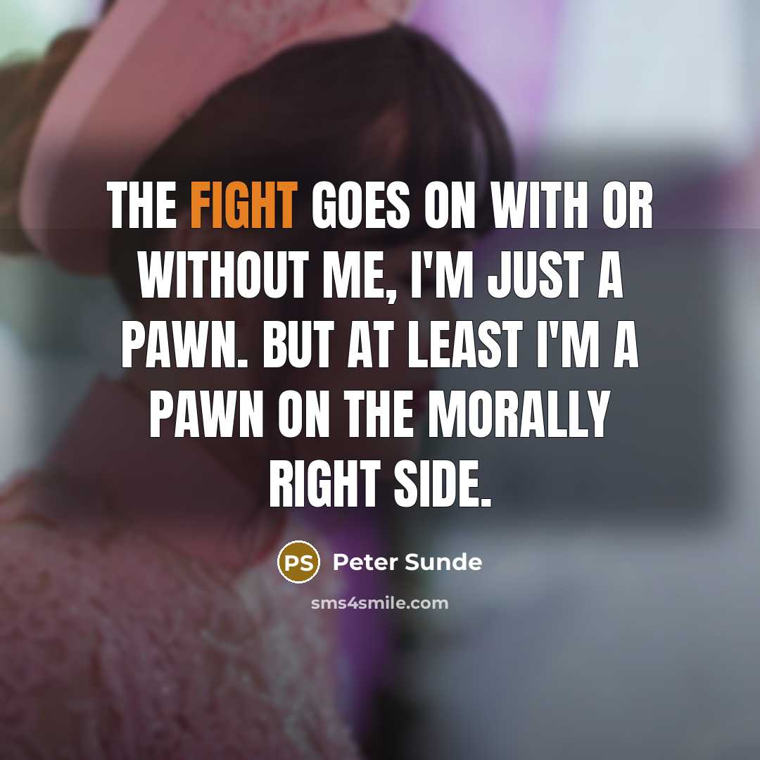 “The fight goes on with or without me, I'm just…” quote by Peter Sunde