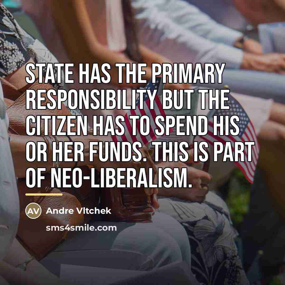 “State has the primary responsibility but the citizen has to…” quote by Andre Vltchek