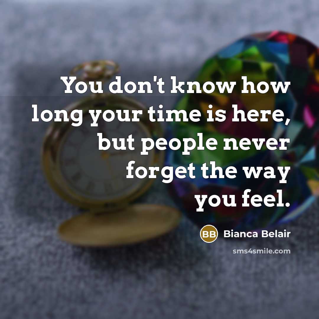 “You don't know how long your time is here, but…” quote by Bianca Belair