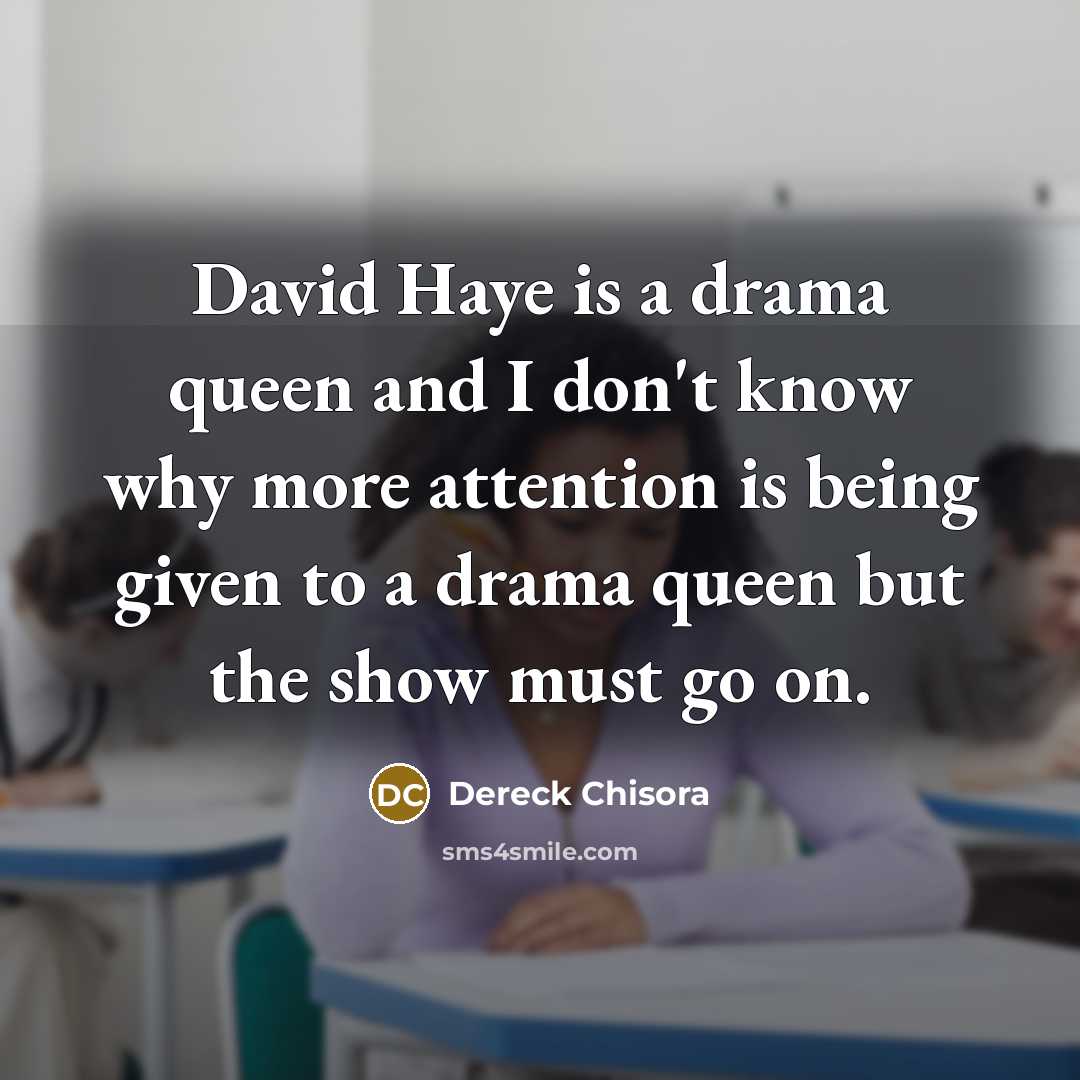“David Haye is a drama queen and I don't know…” quote by Dereck Chisora