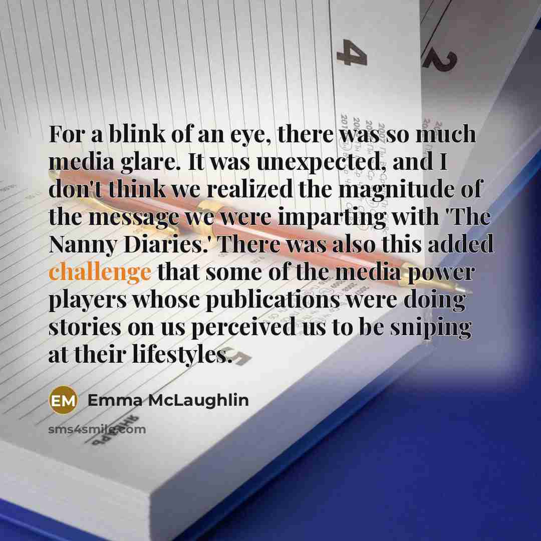 “For a blink of an eye, there was so much…” quote by Emma McLaughlin