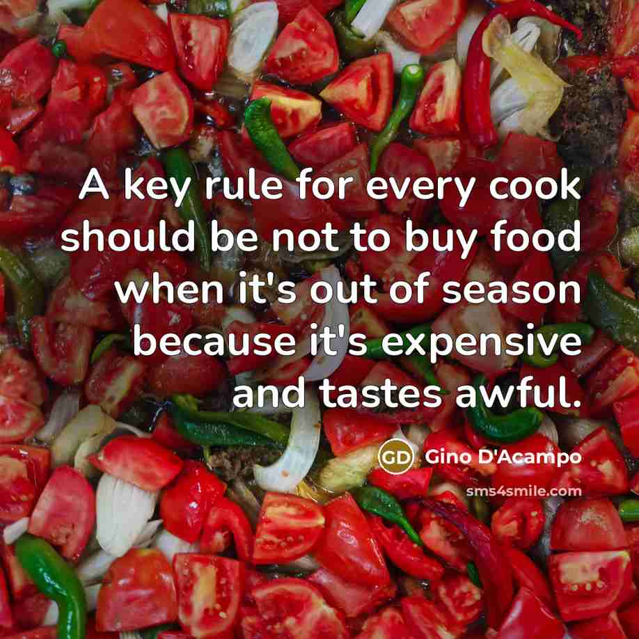 “A key rule for every cook should be not to…” quote by Gino D'Acampo