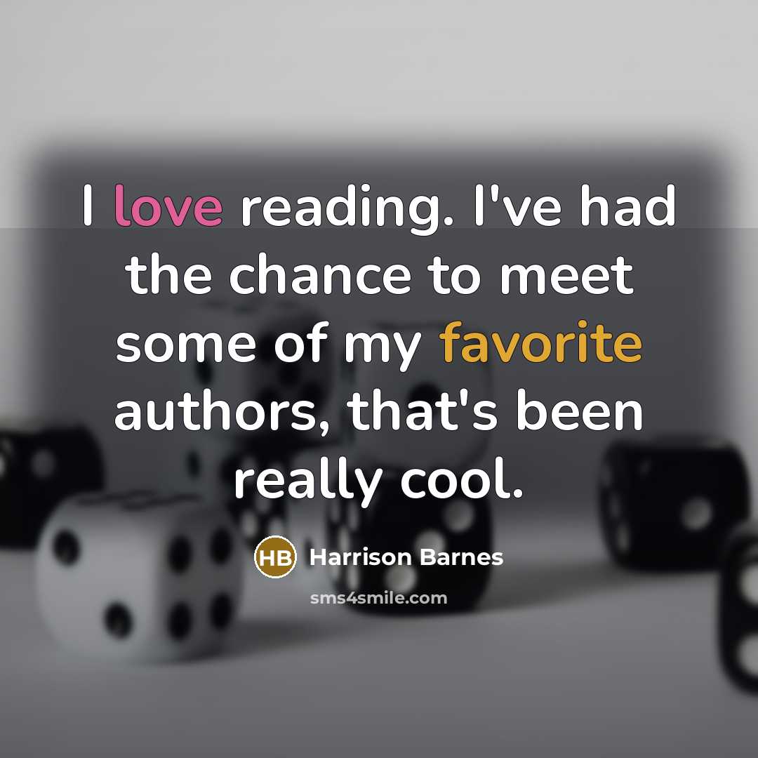 “I love reading. I've had the chance to meet some…” quote by Harrison Barnes