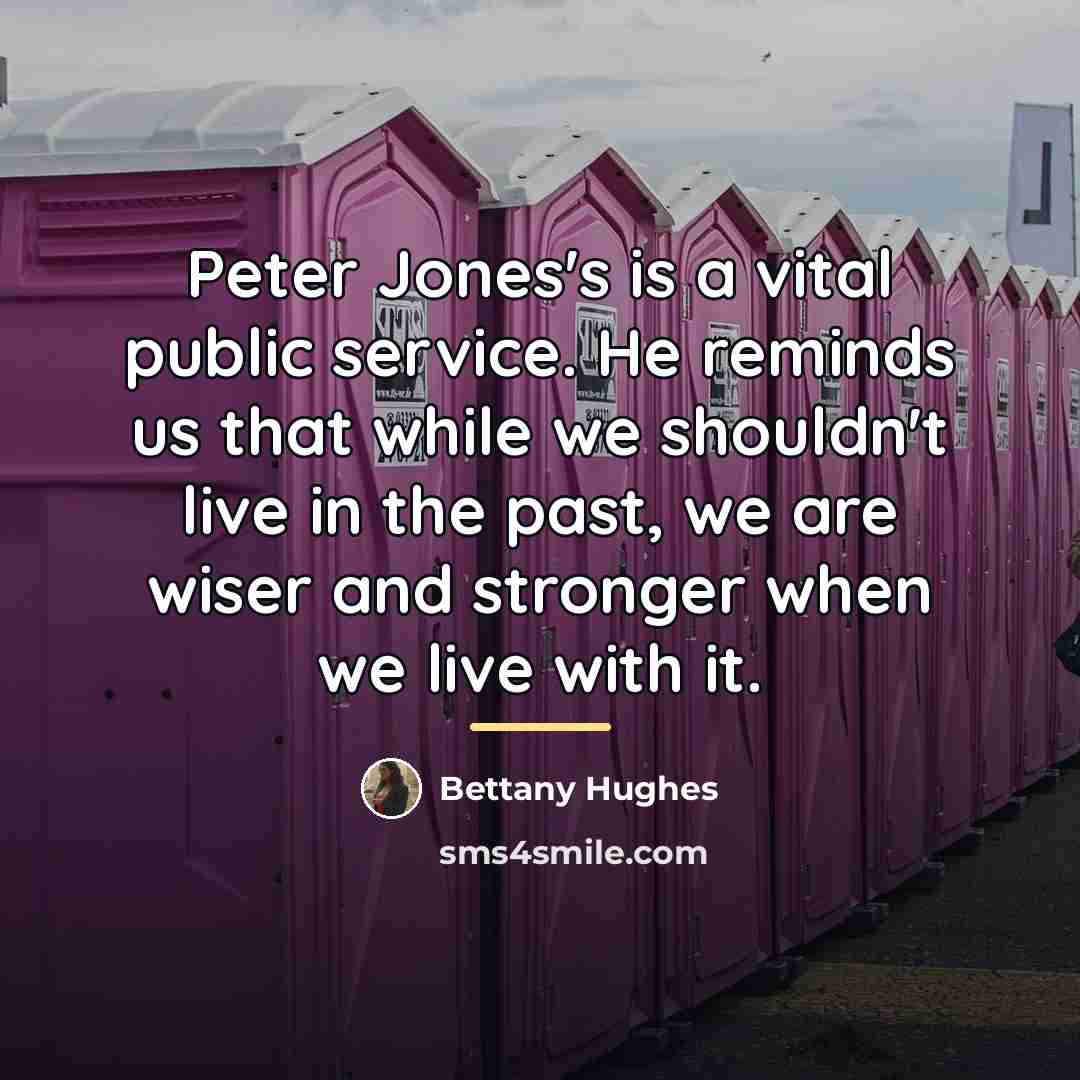 “Peter Jones's is a vital public service. He reminds us…” quote by Bettany Hughes