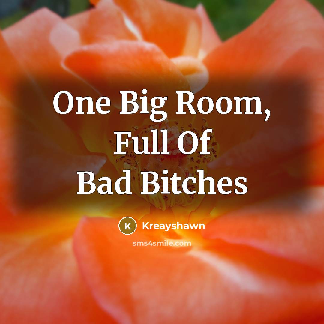 “One Big Room, Full Of Bad Bitches…” quote by Kreayshawn