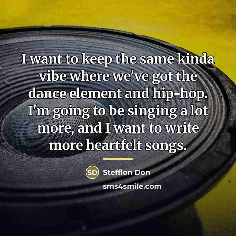 “I want to keep the same kinda vibe where we've…” quote by Stefflon Don
