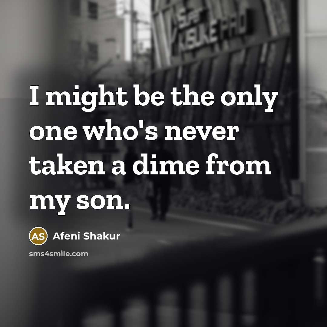 “I might be the only one who's never taken a…” quote by Afeni Shakur