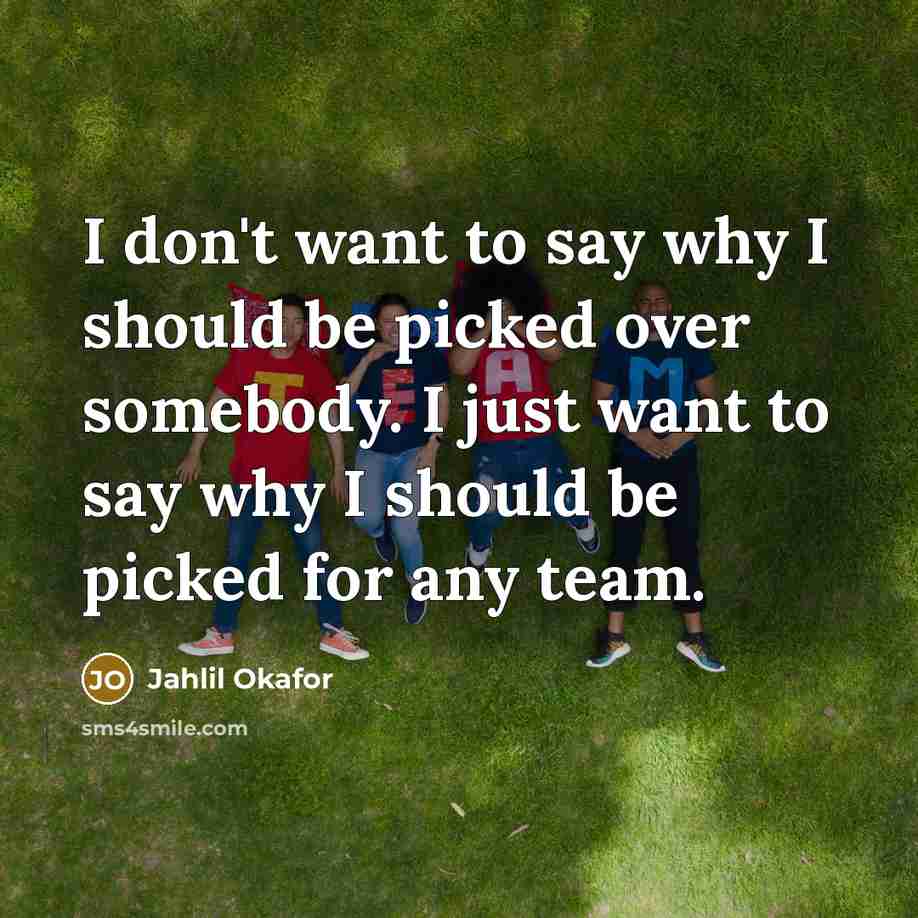 “I don't want to say why I should be picked…” quote by Jahlil Okafor