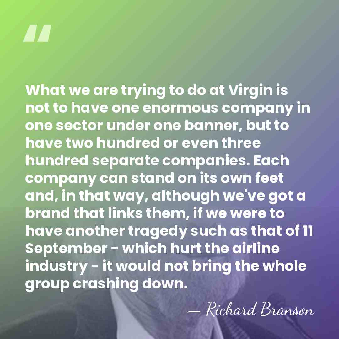 What we are trying to do at Virgin is not to have&hellip; - Richard Branson