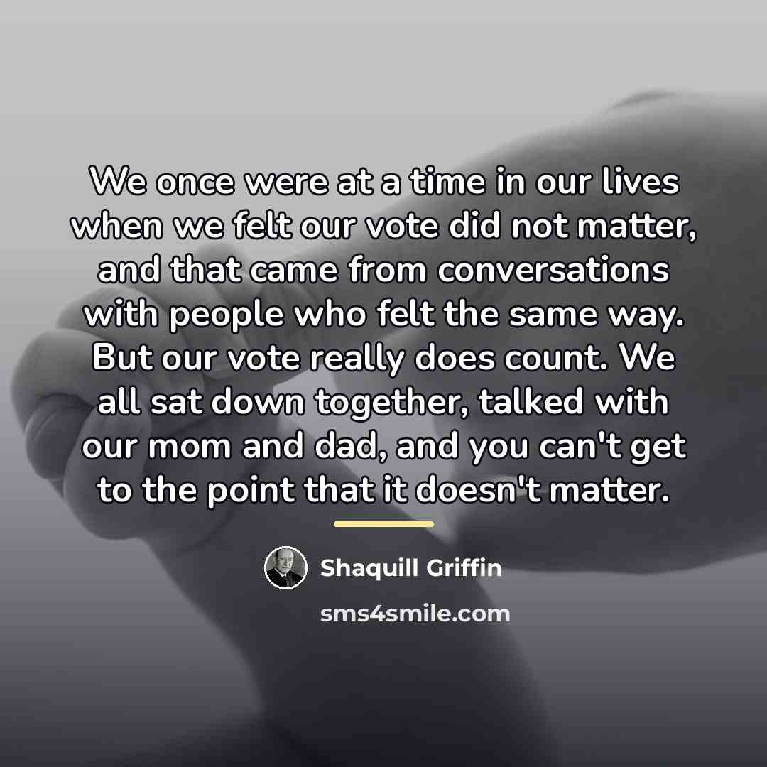 “We once were at a time in our lives when…” quote by Shaquill Griffin