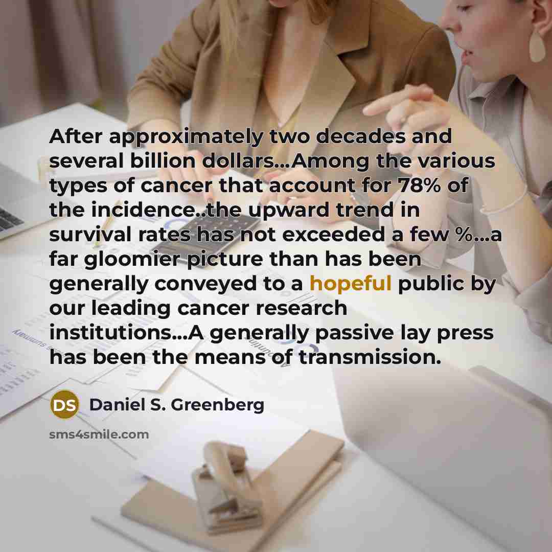 “After approximately two decades and several billion dollars....Among the various…” quote by Daniel S. Greenberg