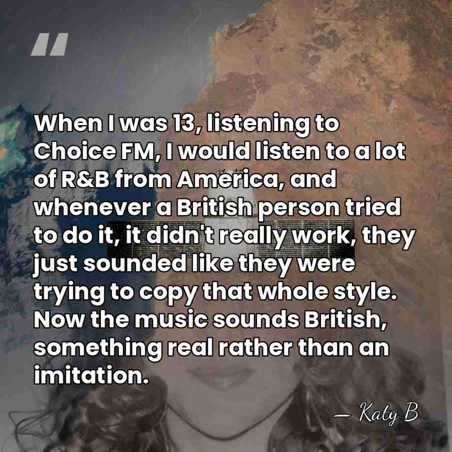 When I was 13, listening to Choice FM, I would listen to&hellip; - Katy B