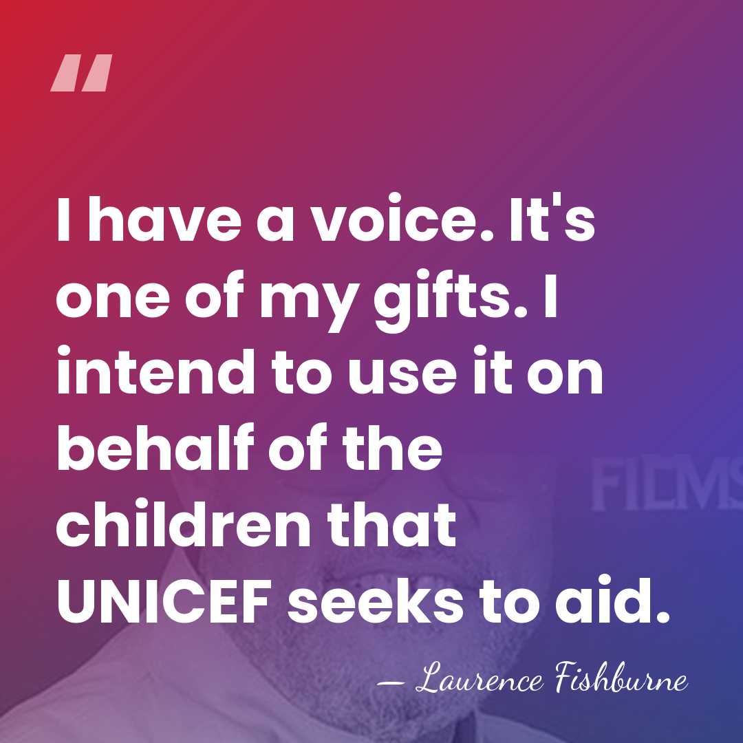 I have a voice. It's one of my gifts. I intend to&hellip; - Laurence Fishburne