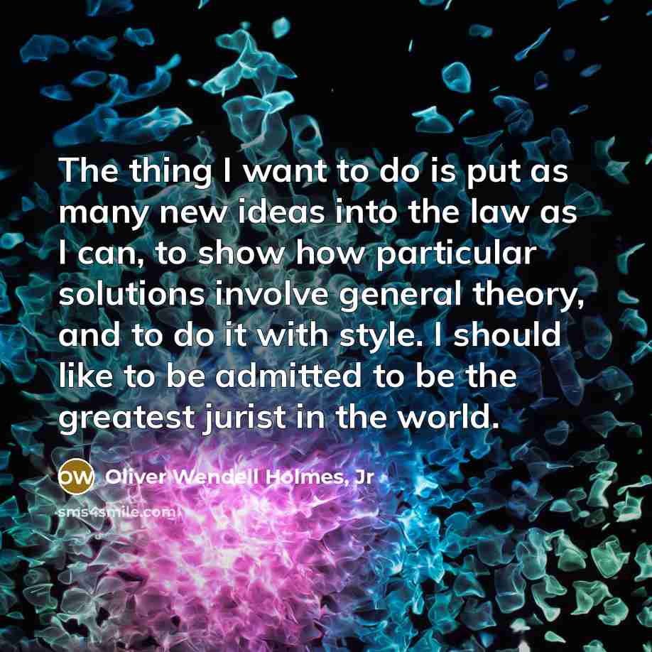 “The thing I want to do is put as many…” quote by Oliver Wendell Holmes, Jr