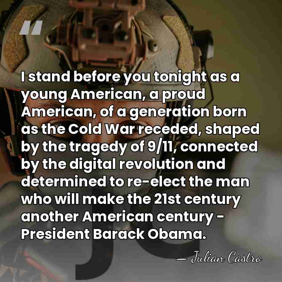 I stand before you tonight as a young American, a proud American,&hellip; - Julian Castro