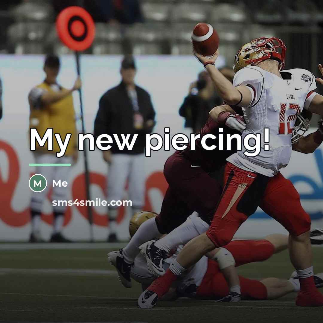 “My new piercing!…” quote by Me