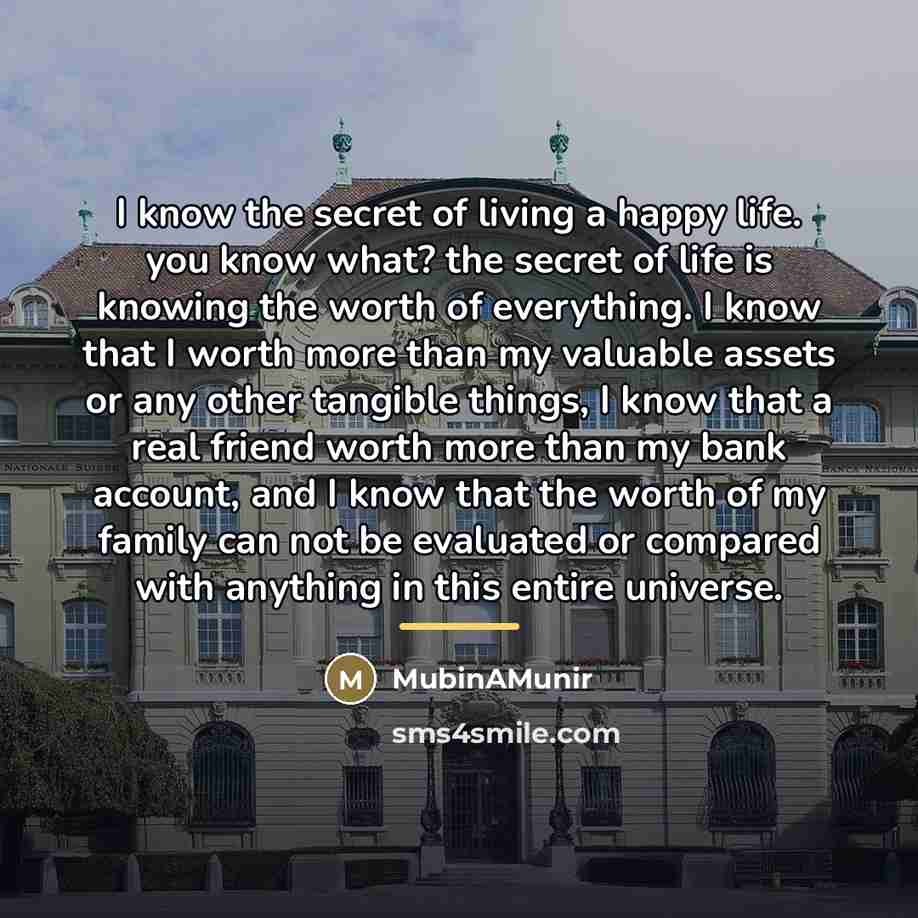 “I know the secret of living a happy life. you…” quote by MubinAMunir