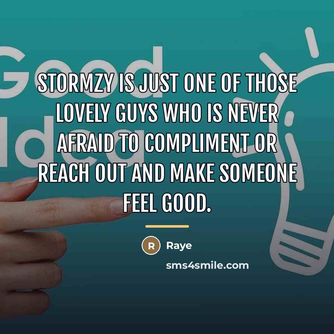“Stormzy is just one of those lovely guys who is…” quote by Raye