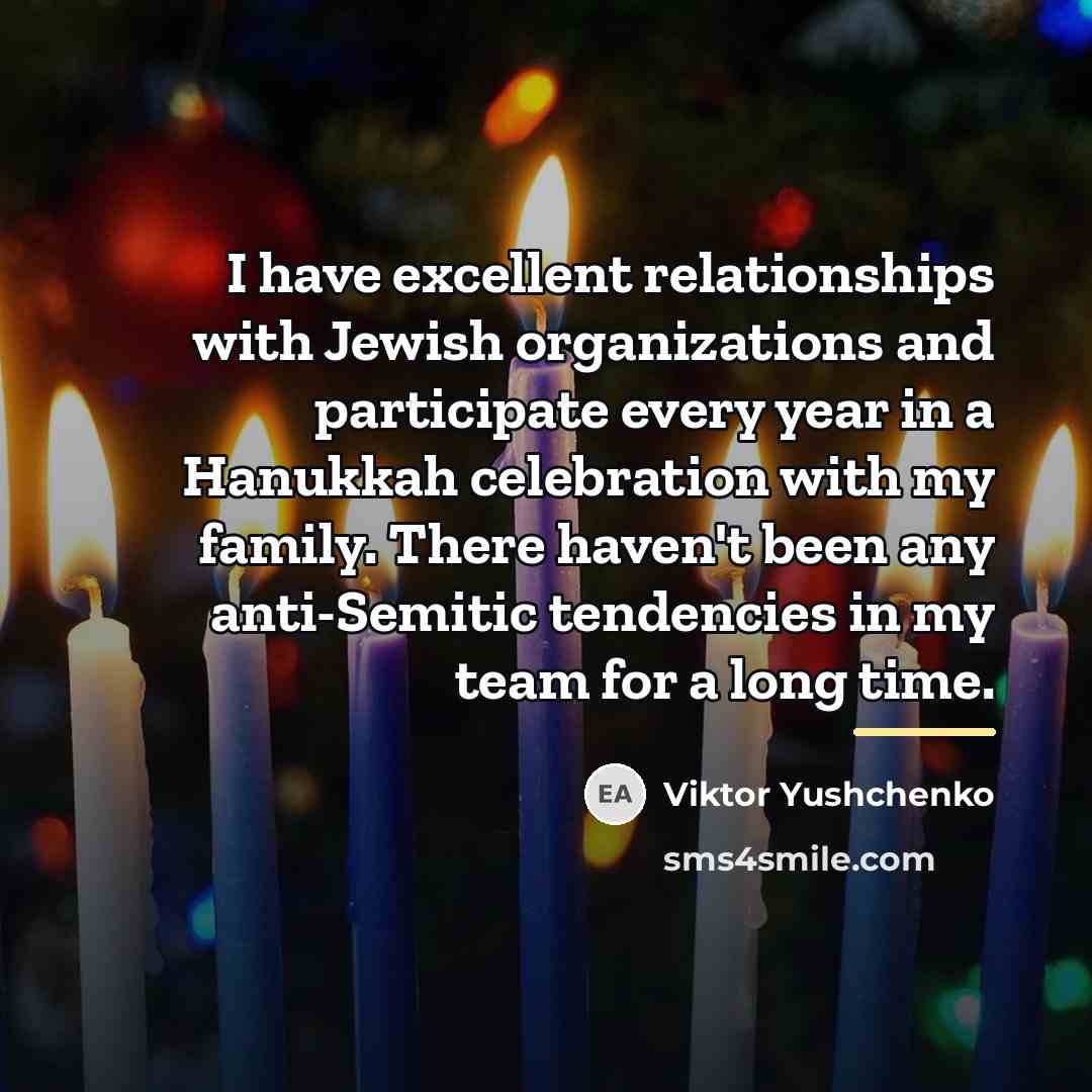 “I have excellent relationships with Jewish organizations and participate every…” quote by Viktor Yushchenko