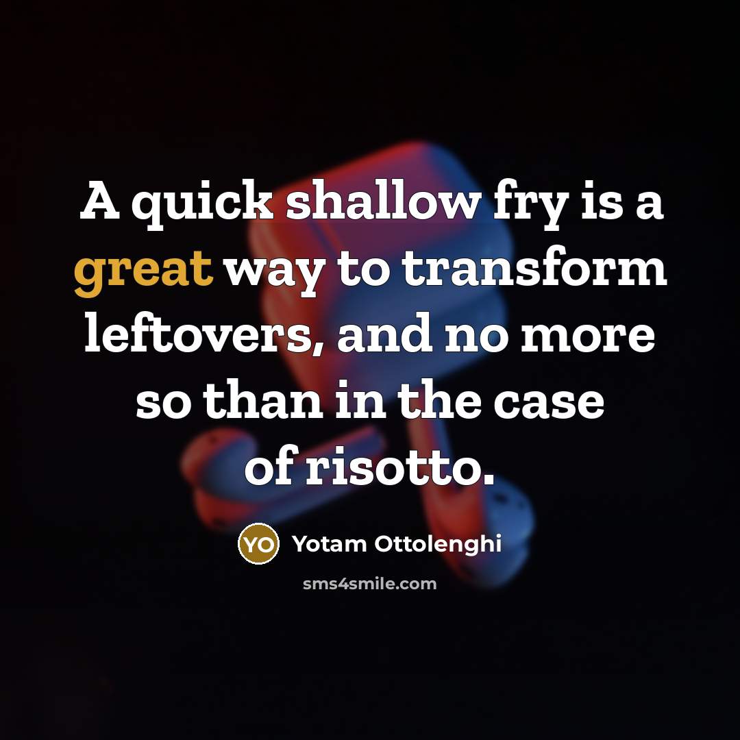“A quick shallow fry is a great way to transform…” quote by Yotam Ottolenghi