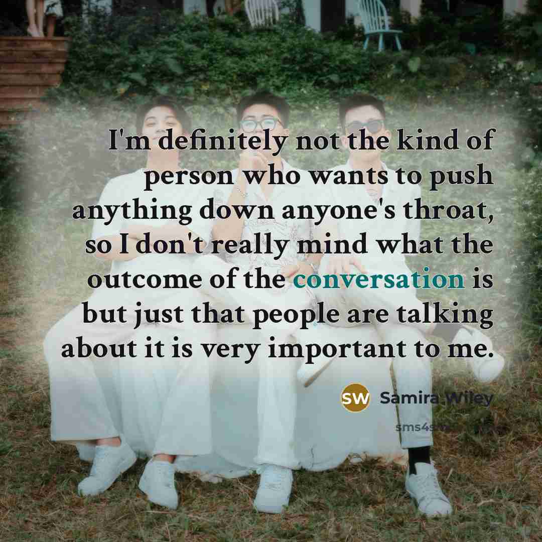 “I'm definitely not the kind of person who wants to…” quote by Samira Wiley