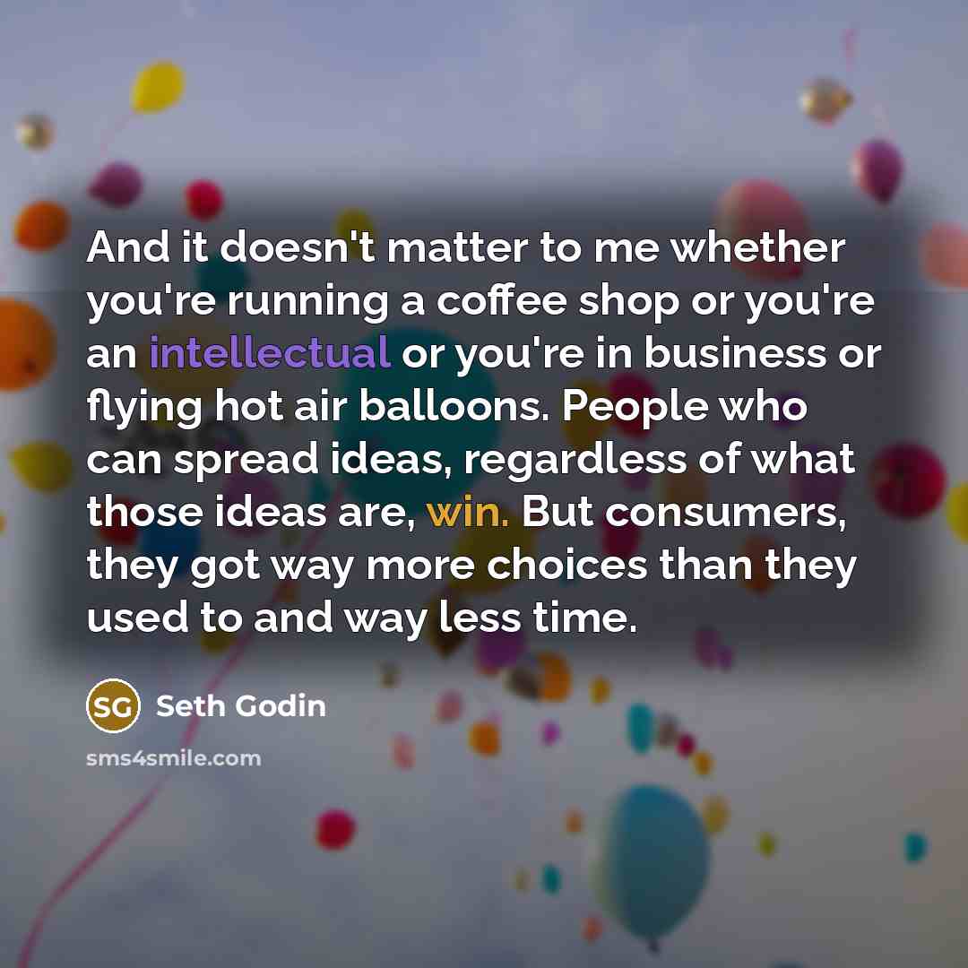 “And it doesn't matter to me whether you're running a…” quote by Seth Godin