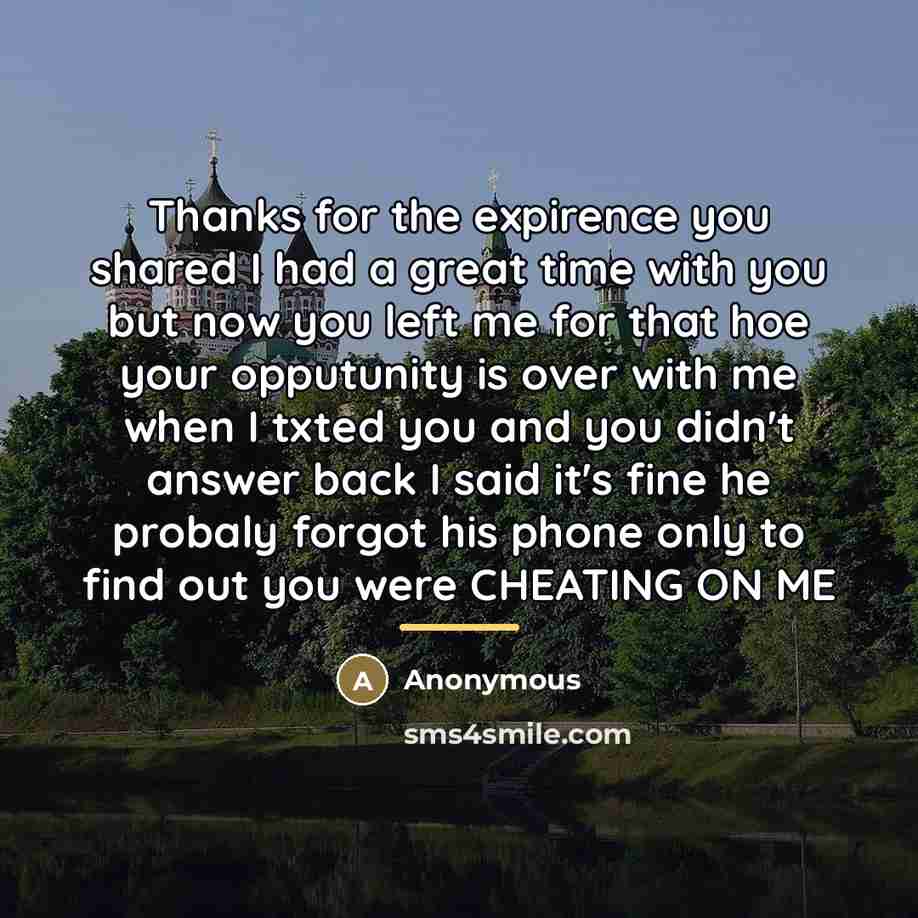 “Thanks for the expirence you shared I had a great…” quote by Anonymous