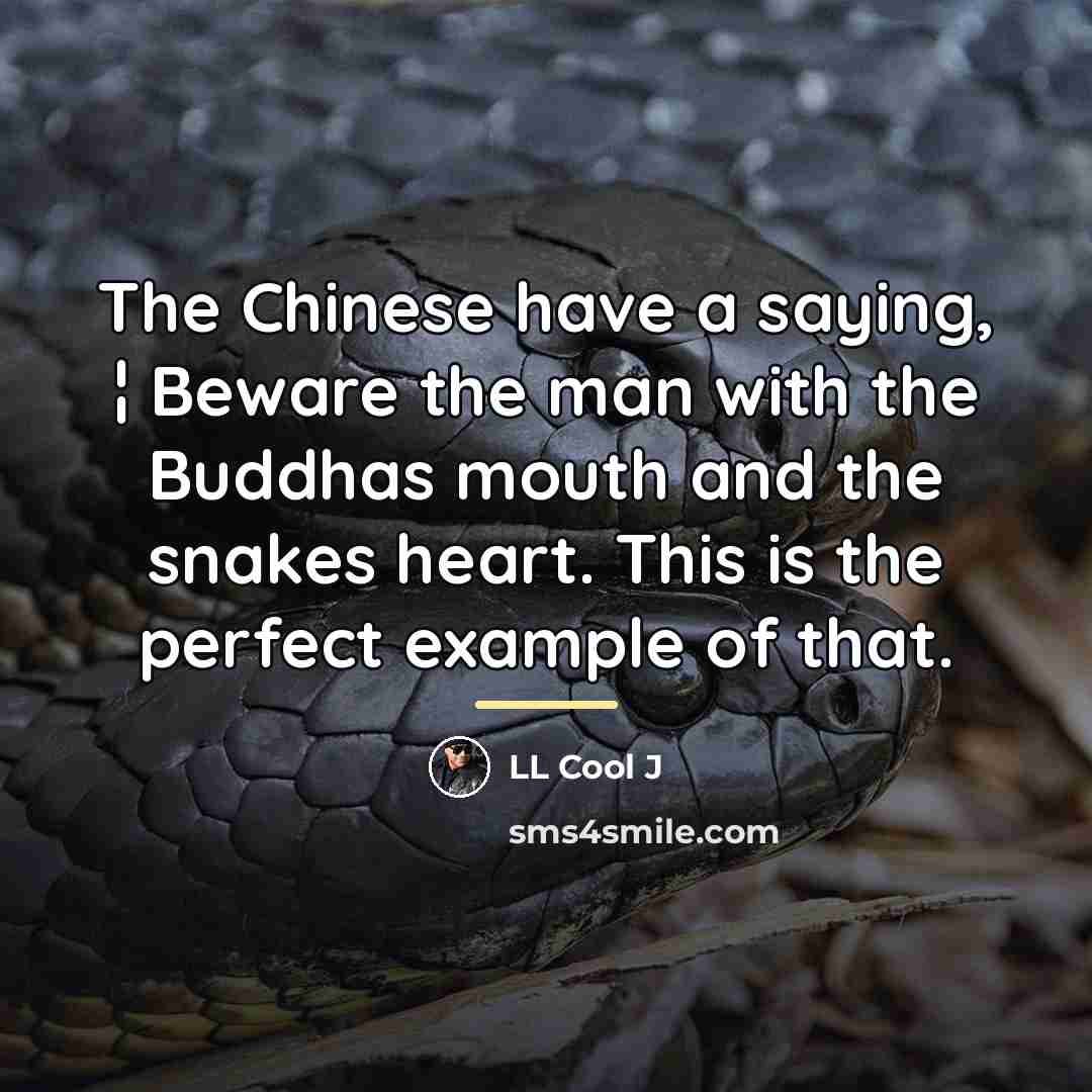 “The Chinese have a saying, ¦ Beware the man with…” quote by LL Cool J