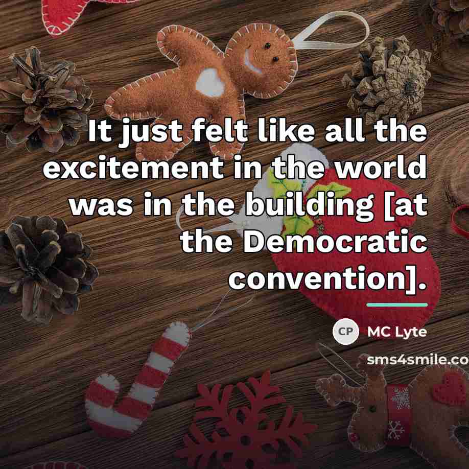 “It just felt like all the excitement in the world…” quote by MC Lyte