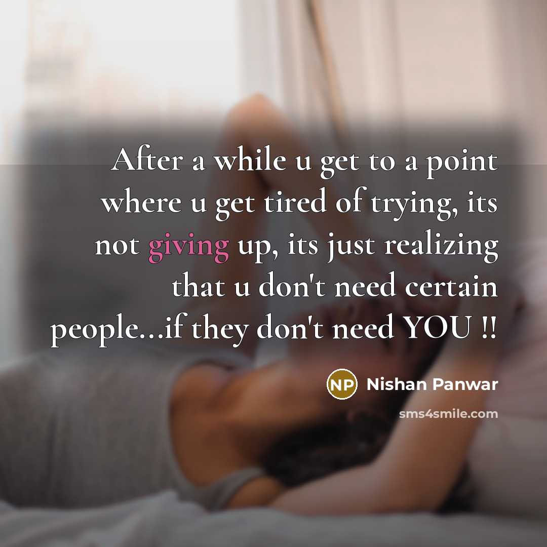 “After a while u get to a point where u…” quote by Nishan Panwar