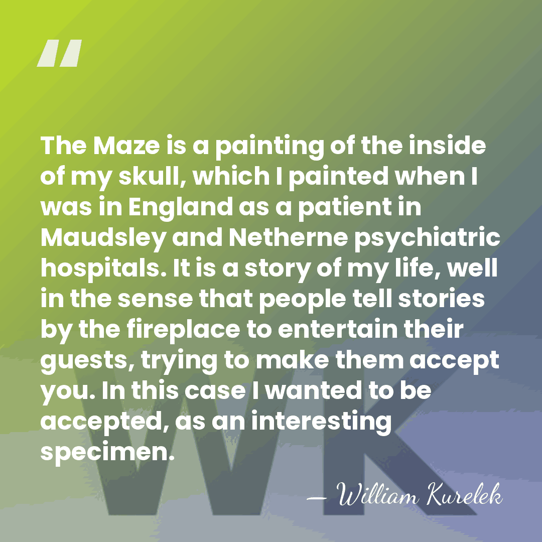 The Maze is a painting of the inside of my skull, which&hellip; - William Kurelek
